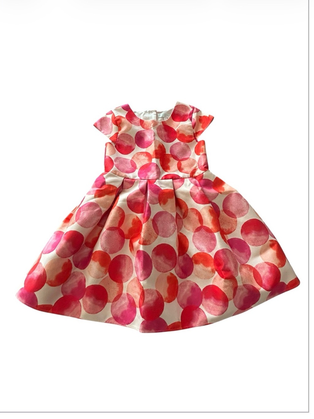 Girls Pink Polka Dot Party Dress